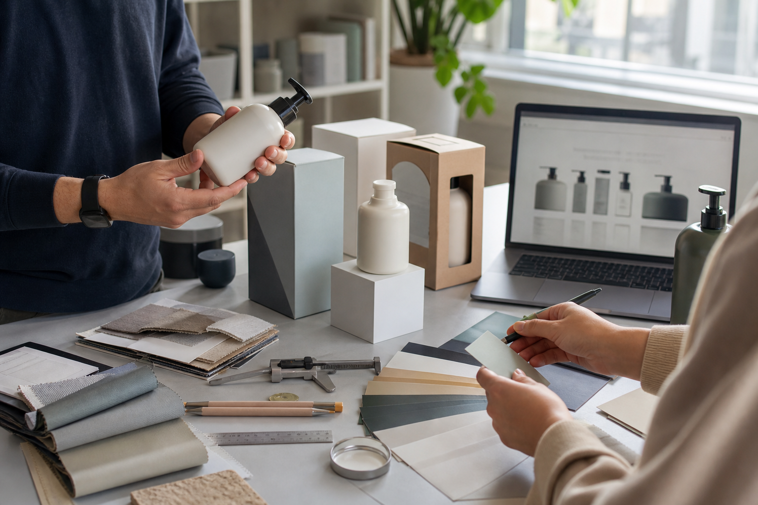 Customized product and packaging development workspace
